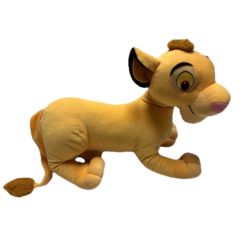 Disney 2002 Simba Plush Jumbo 20" Stuffed Animal Toy Large Lion King Hasbro